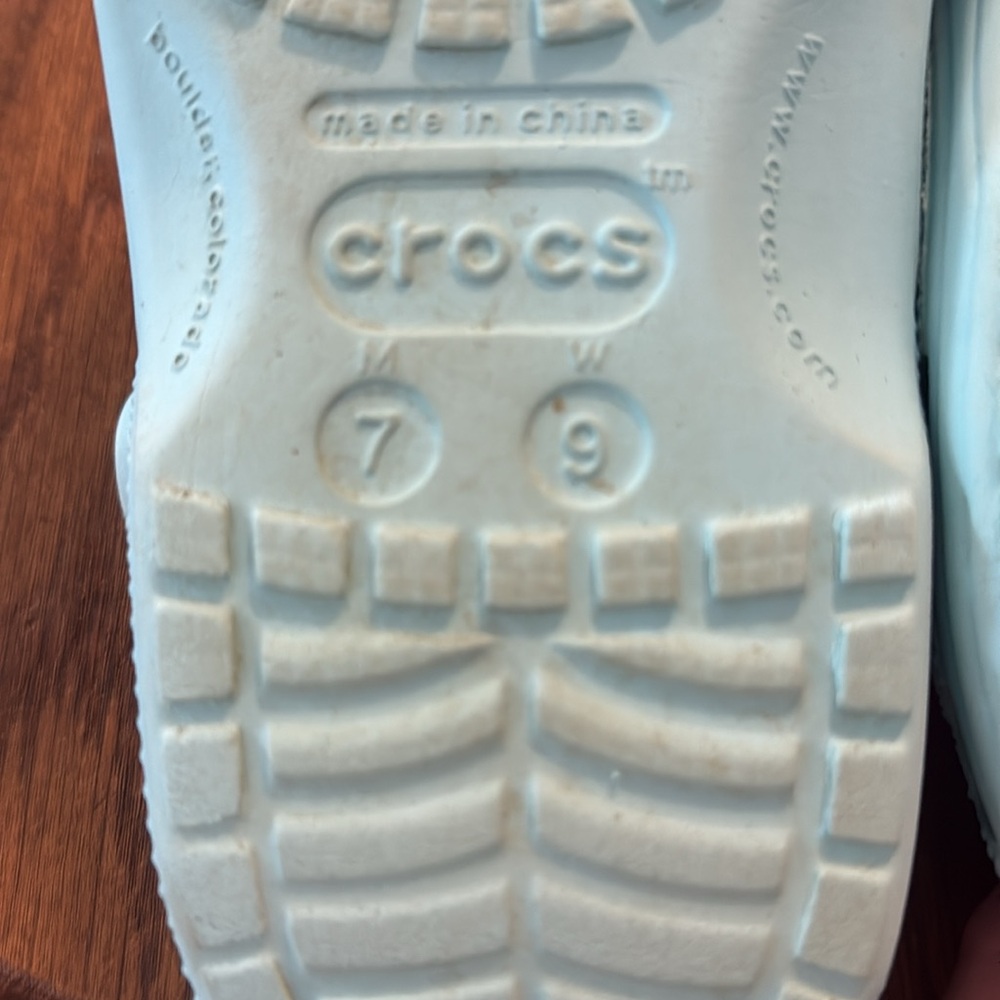 CROCS Blue Mules & Clogs with Roomy Toe Box women’s 9 - Picture 8 of 8